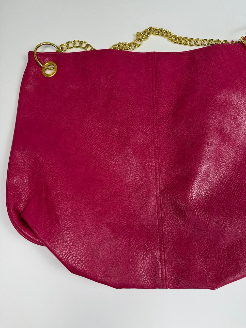 Niki Minaj Fragrances Hot Pink Studded Shoulder Bag Gold Chain Strap Y2K Glam - Picture 2 of 9